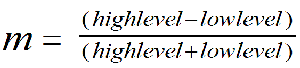 Modulation Depth Equation